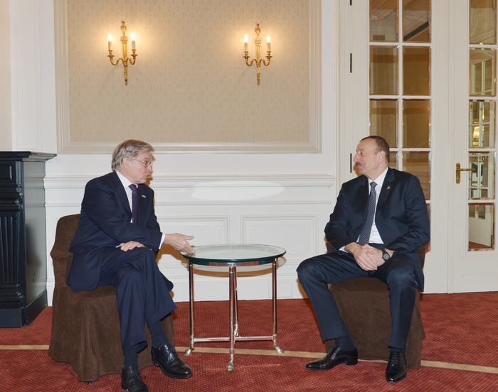 Azerbaijani President Ilham Aliyev meets with Dutch Senate member