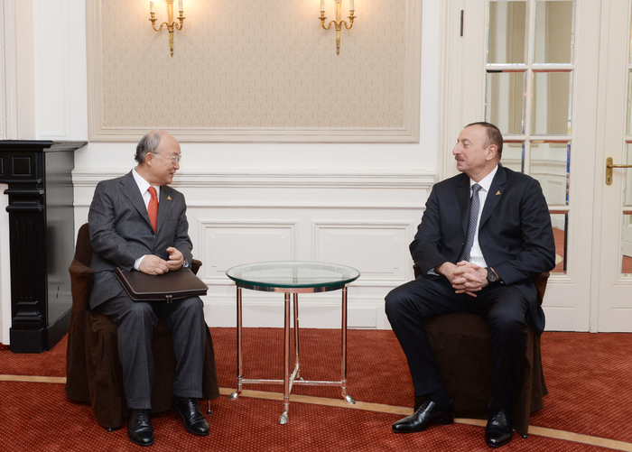 Azerbaijani President Ilham Aliyev meets with IAEA director general
