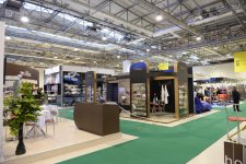 Azerbaijani president and his spouse attend exhibitions in Baku (PHOTO)
