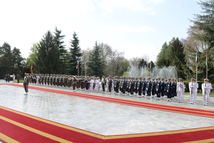 Azerbaijani president official welcome ceremony held in Tehran