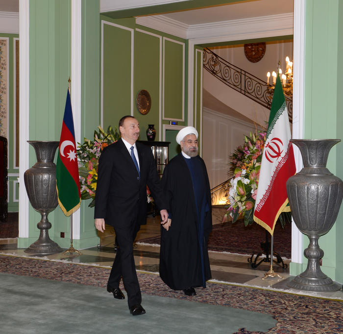 Azerbaijani president official welcome ceremony held in Tehran