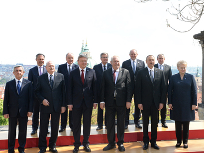 Azerbaijani president attends summit of EU Eastern Partnership programme (PHOTO)