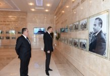 Azerbaijani president attends opening of Heydar Aliyev Center in Agdash (PHOTO)