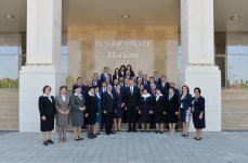 Azerbaijani president attends opening of Heydar Aliyev Center in Agdash (PHOTO)