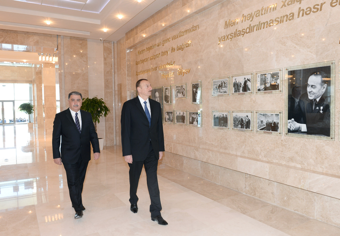 Azerbaijani president attends opening of Heydar Aliyev Center in Agdash (PHOTO)