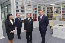 Azerbaijani president opens new building of ANAS' Central Library (PHOTO)