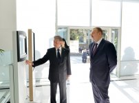 Azerbaijani president opens new building of ANAS' Central Library (PHOTO)