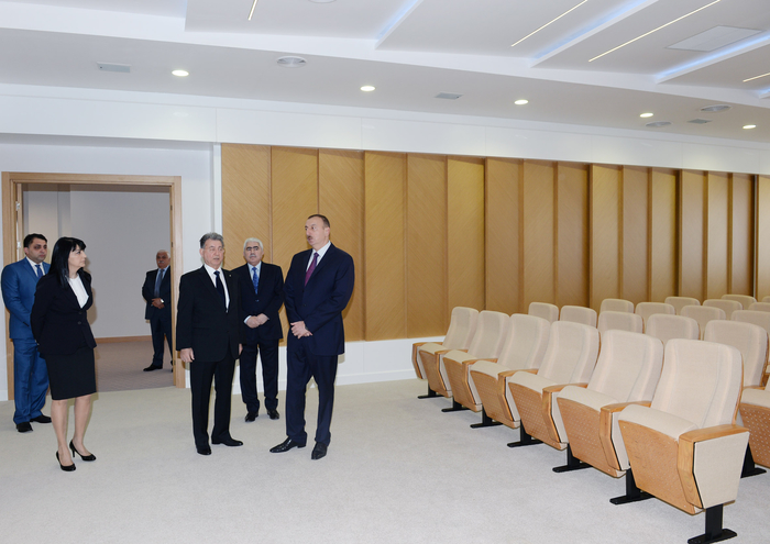 Azerbaijani president opens new building of ANAS' Central Library (PHOTO)