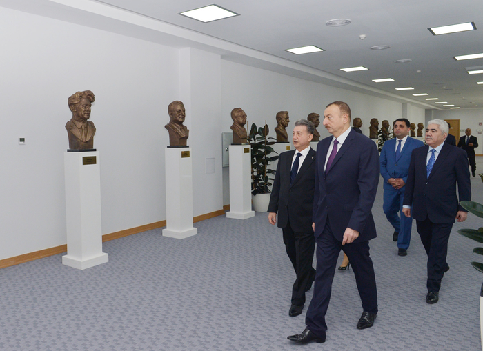 Azerbaijani president opens new building of ANAS' Central Library (PHOTO)