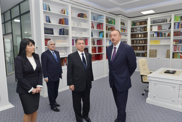 Azerbaijani president opens new building of ANAS' Central Library (PHOTO)