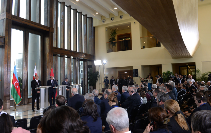 Ilham Aliyev: Azerbaijan-Georgia-Turkey trilateral format unique (PHOTO)