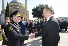 Azerbaijani president attends Victory Day ceremony in Baku (PHOTO)