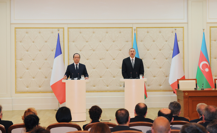 President Aliyev: Azerbaijan-France political relations are at high level (PHOTO)
