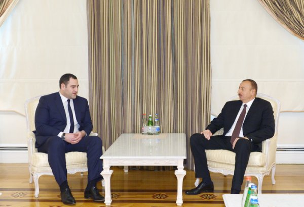 Azerbaijani president receives Georgian interior minister