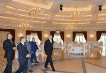 Azerbaijani president attends opening of five-star hotel in Shamakha district (PHOTO)