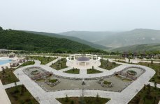 Azerbaijani president attends opening of five-star hotel in Shamakha district (PHOTO)