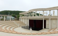 Azerbaijani president attends opening of five-star hotel in Shamakha district (PHOTO)