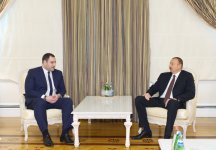 Azerbaijani president receives Georgian interior minister