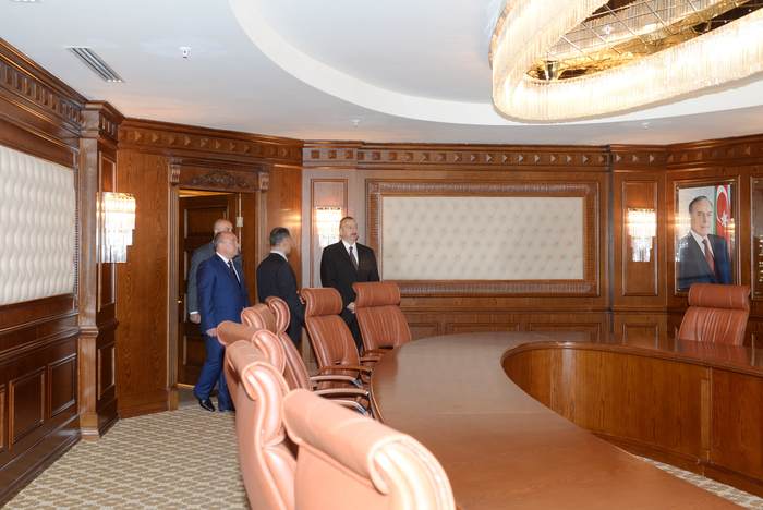 Azerbaijani president attends opening of five-star hotel in Shamakha district (PHOTO)