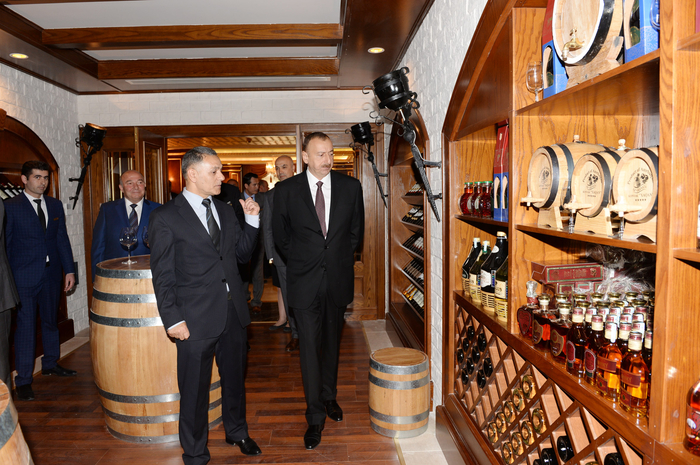 Azerbaijani president attends opening of five-star hotel in Shamakha district (PHOTO)