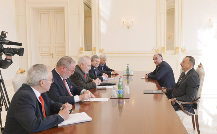 Azerbaijani president receives OSCE Minsk Group co-chairs