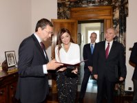 Azerbaijani First Lady Mehriban Aliyeva meets Rome Mayor (PHOTO)