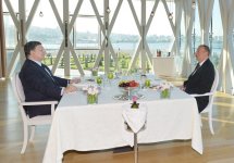 President Ilham Aliyev and President of the European Commission Jose Manuel Barroso had a dinner together (PHOTO)