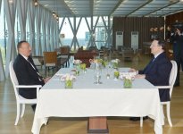 President Ilham Aliyev and President of the European Commission Jose Manuel Barroso had a dinner together (PHOTO)