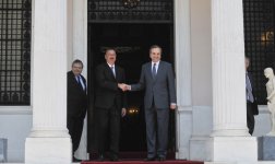 President Ilham Aliyev met with Prime Minister of Greece Antonis Samaras (PHOTO)