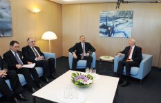 Azerbaijani president holds meetings in Strasburg (PHOTO)