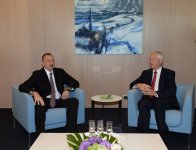 Azerbaijani president holds meetings in Strasburg (PHOTO)