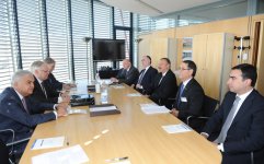 Azerbaijani president holds meetings in Strasburg (PHOTO)