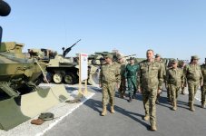 President Aliyev watches operational and tactical exercise of Azerbaijani Armed Forces