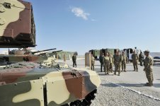 President Aliyev watches operational and tactical exercise of Azerbaijani Armed Forces