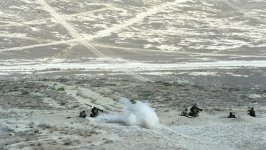 President Aliyev watches operational and tactical exercise of Azerbaijani Armed Forces