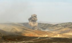 President Aliyev watches operational and tactical exercise of Azerbaijani Armed Forces