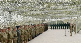 President Aliyev watches operational and tactical exercise of Azerbaijani Armed Forces