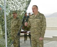 President Aliyev watches operational and tactical exercise of Azerbaijani Armed Forces