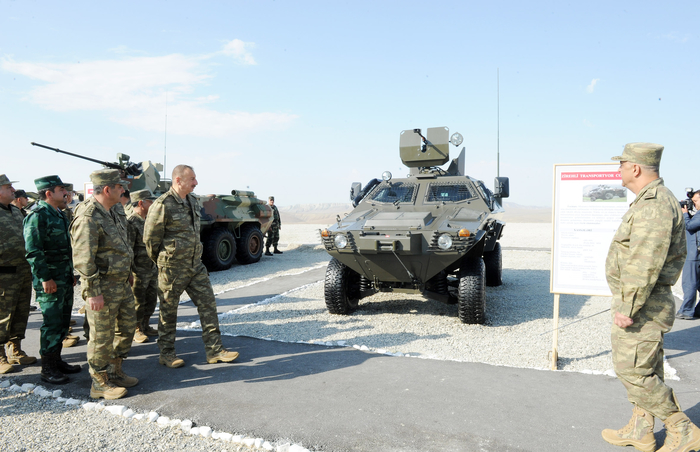 President Aliyev watches operational and tactical exercise of Azerbaijani Armed Forces