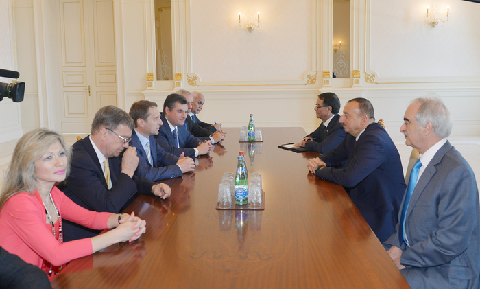 Azerbaijani president receives delegation led by chairman of Russian State Duma