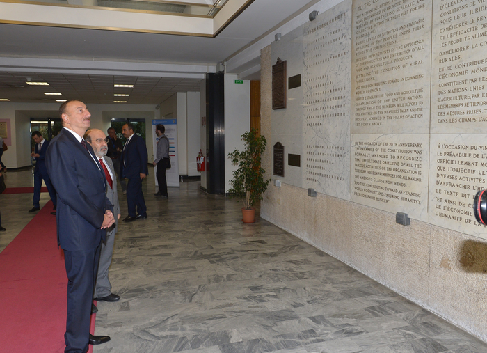 Azerbaijani president meets with FAO director general in Rome