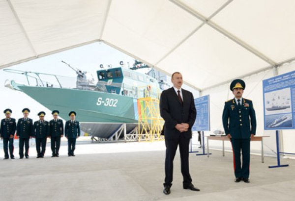 President Aliyev attends opening of new shipyard of State Border Service's Coast Guard