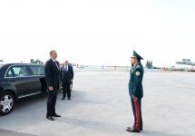 President Aliyev attends opening of new shipyard of State Border Service's Coast Guard