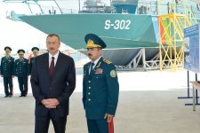 President Aliyev attends opening of new shipyard of State Border Service's Coast Guard