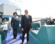 President Aliyev attends opening of new shipyard of State Border Service's Coast Guard