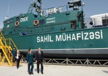 President Aliyev attends opening of new shipyard of State Border Service's Coast Guard