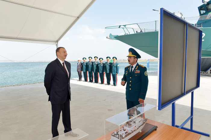 President Aliyev attends opening of new shipyard of State Border Service's Coast Guard
