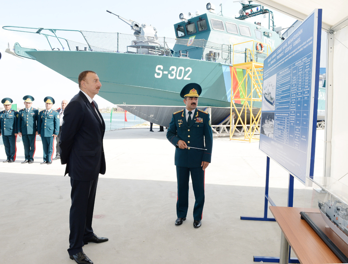 President Aliyev attends opening of new shipyard of State Border Service's Coast Guard