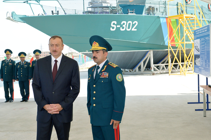 President Aliyev attends opening of new shipyard of State Border Service's Coast Guard