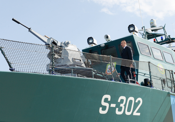 President Aliyev attends opening of new shipyard of State Border Service's Coast Guard